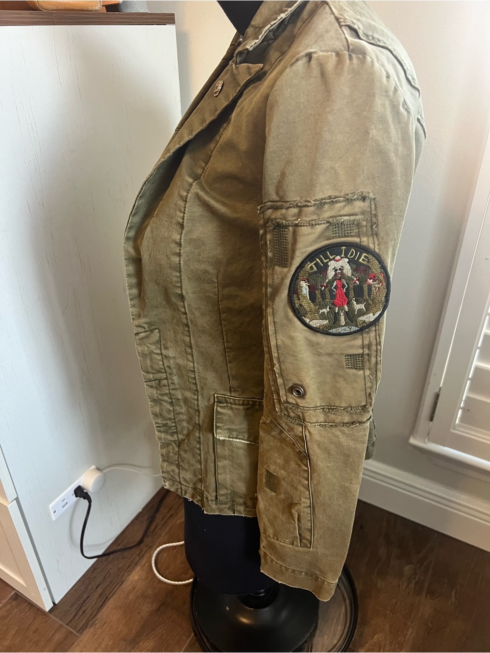 Zadig & Voltaire Virginia Grunge Military Jacket XS